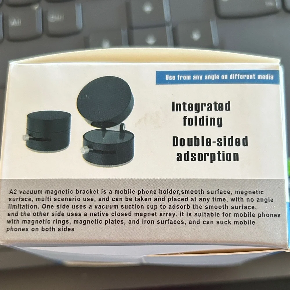 Black Vacuum Magnetic Phone Stand